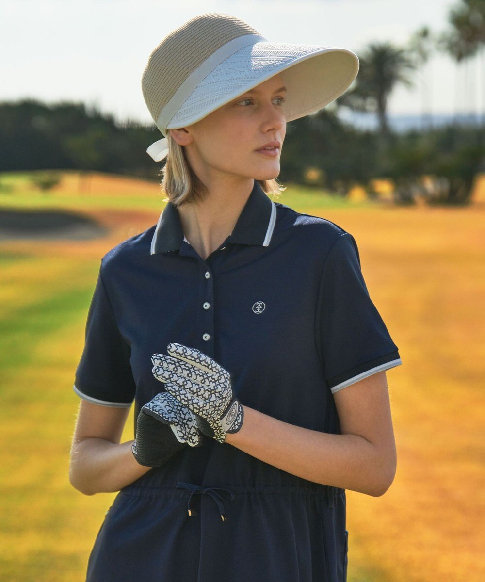 23区GOLF 【WOMEN】手元を華やかに！モノグラム 合皮 グローブ 