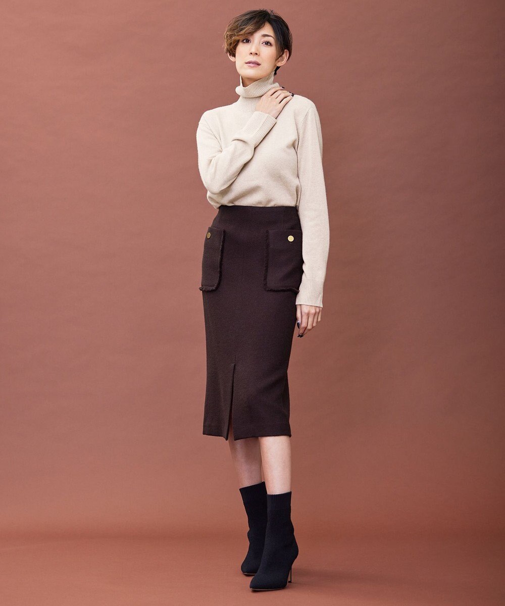 BEIGE， ENSIS / ハイネックニット 