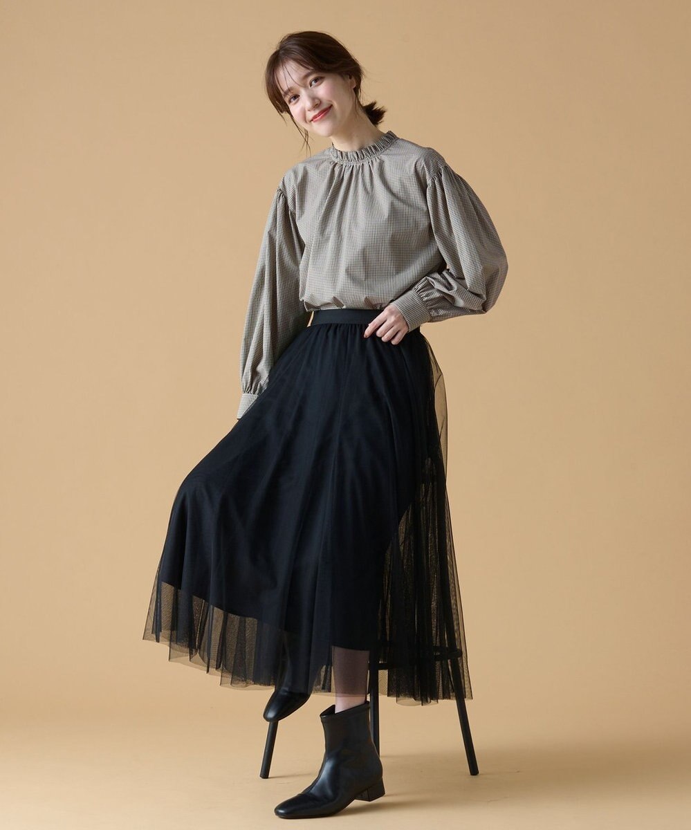 ANY 【UVカット/抗菌防臭/速乾】エニィファンクション　フリルモックブラウス 