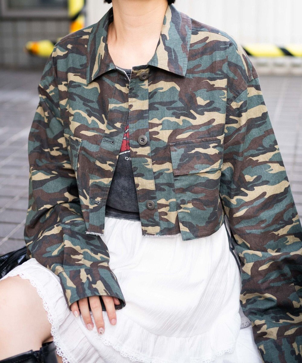 WEGO ミリタリーショートシャツ 