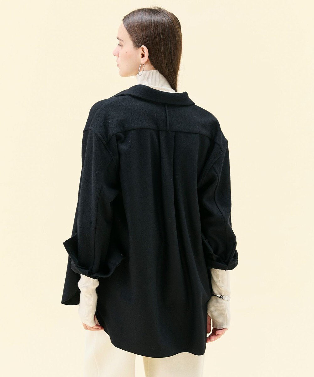 BEIGE， MONTAIGNE / ウールオーバーサイズシャツ 