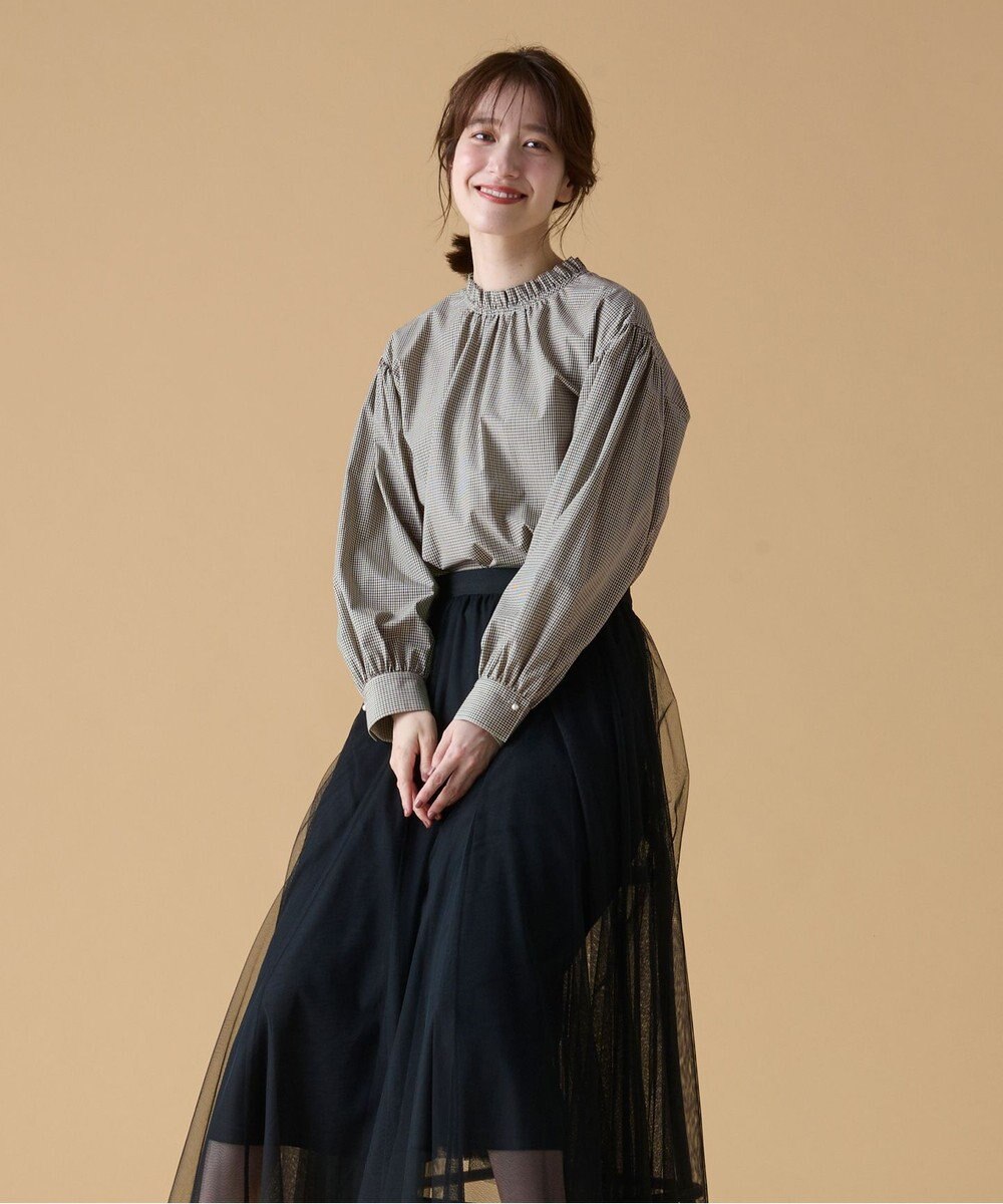 ANY 【UVカット/抗菌防臭/速乾】エニィファンクション　フリルモックブラウス 