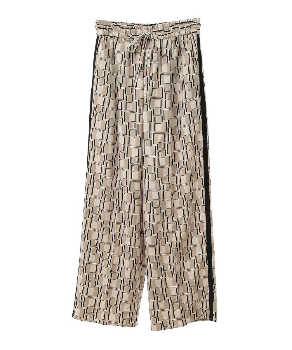 Green Parks アソート柄サイドラインパンツ 