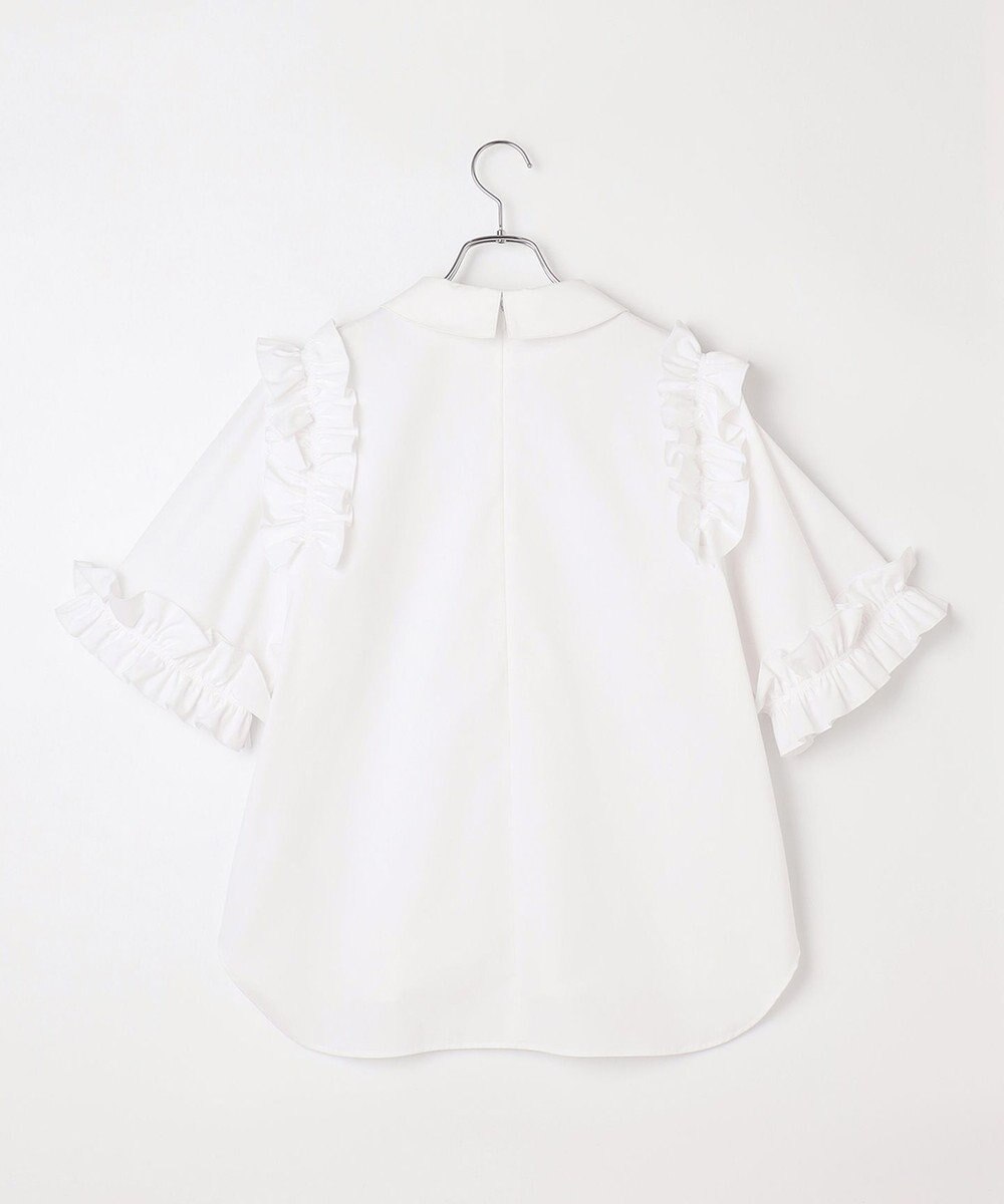 #Newans ロマンティックフリルディテールシャツ 