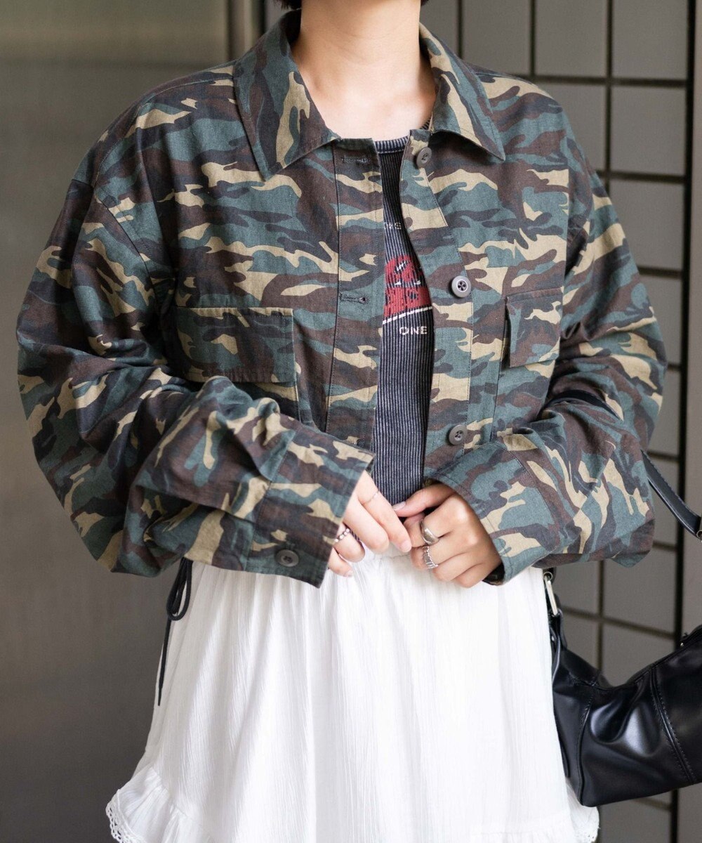 WEGO ミリタリーショートシャツ 