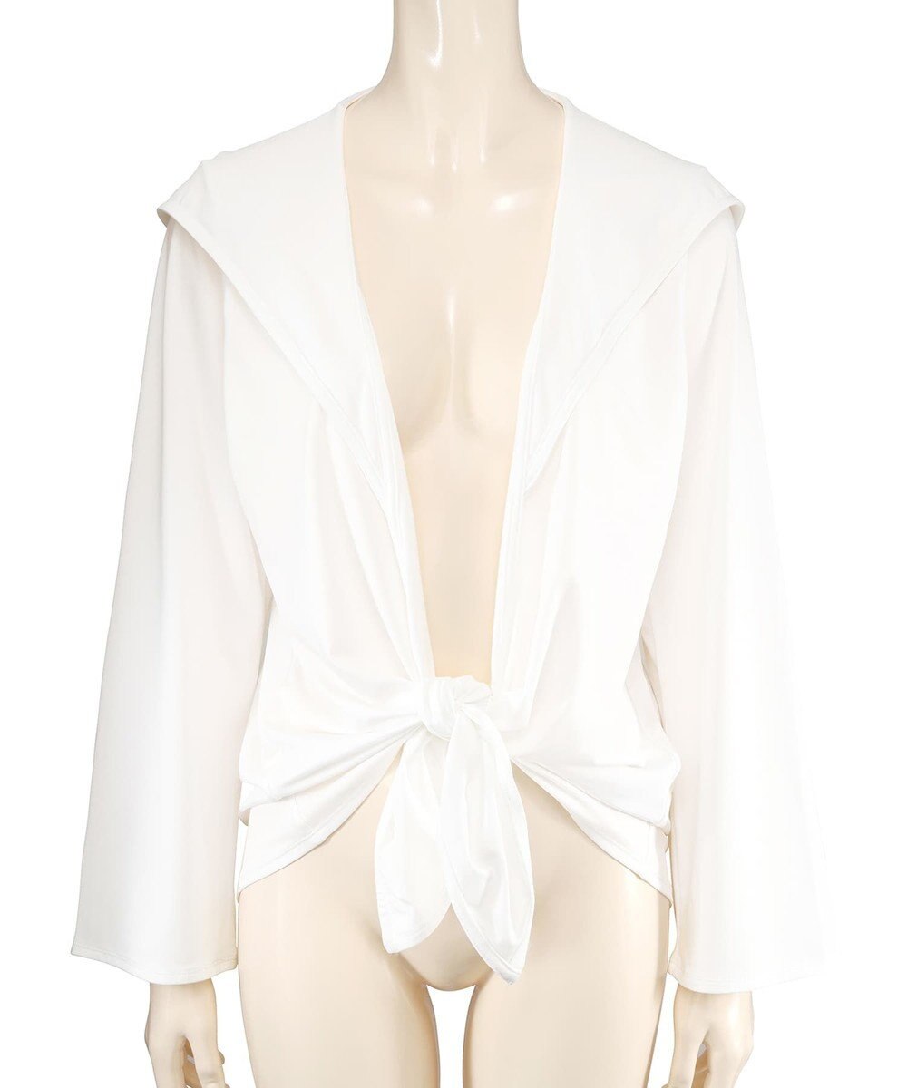 San-ai Resort（三愛水着楽園） 【UPF50＋】【吸水速乾】フーディ羽織り　M　　【San-ai Resort（サンアイリゾート）】 