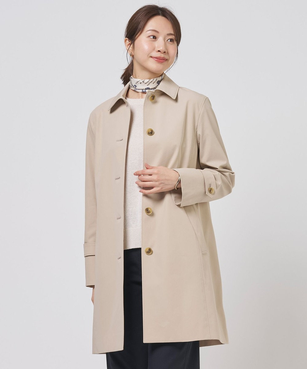 J.PRESS LADIES 【春のマストアイテム】ドライストレッチ ロング ステンカラー コート 