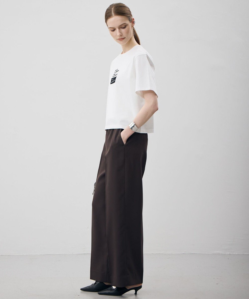 ICB L 【CLASSY.掲載・新色追加・WEB限定カラーあり】FluidBackSatin ワイドパンツ 