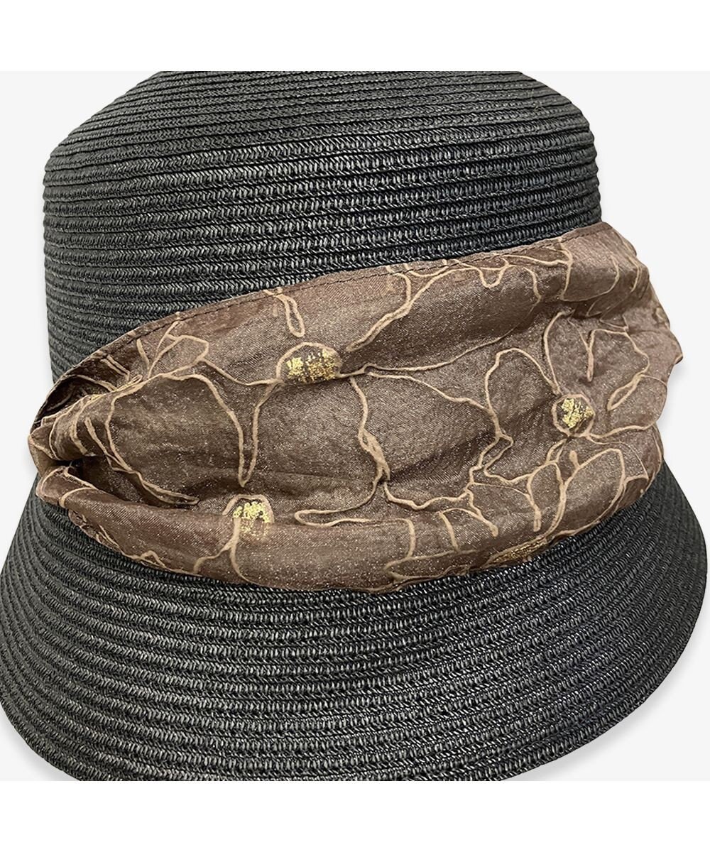 林八百吉商店 un chapeau  スカーフ付ペーパーハット 