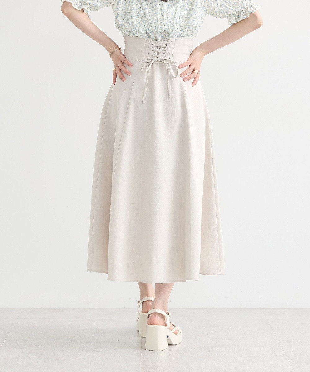 earth music&ecology バックレースアップスカート 