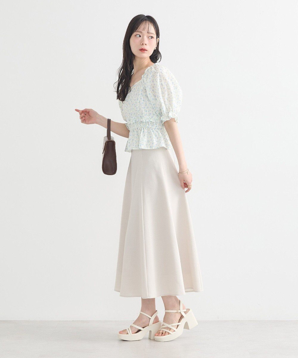 earth music&ecology バックレースアップスカート 