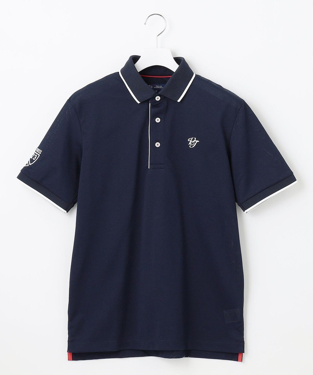 23区GOLF 人気NO.1ポロ【MEN】ピラミッドカノコ 半袖ポロシャツ 