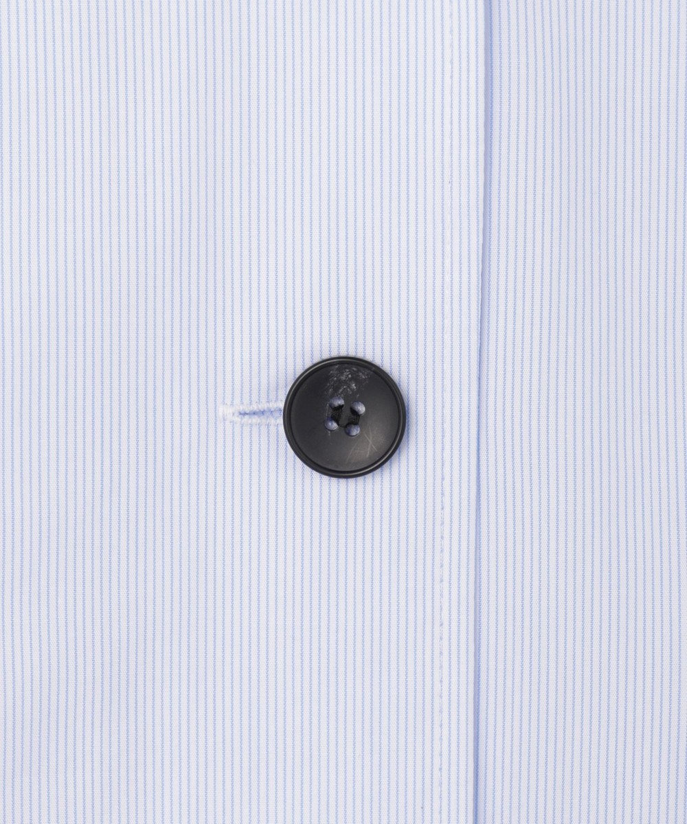 uncrave コットンクロスストライプ ペプラムジレブラウス 