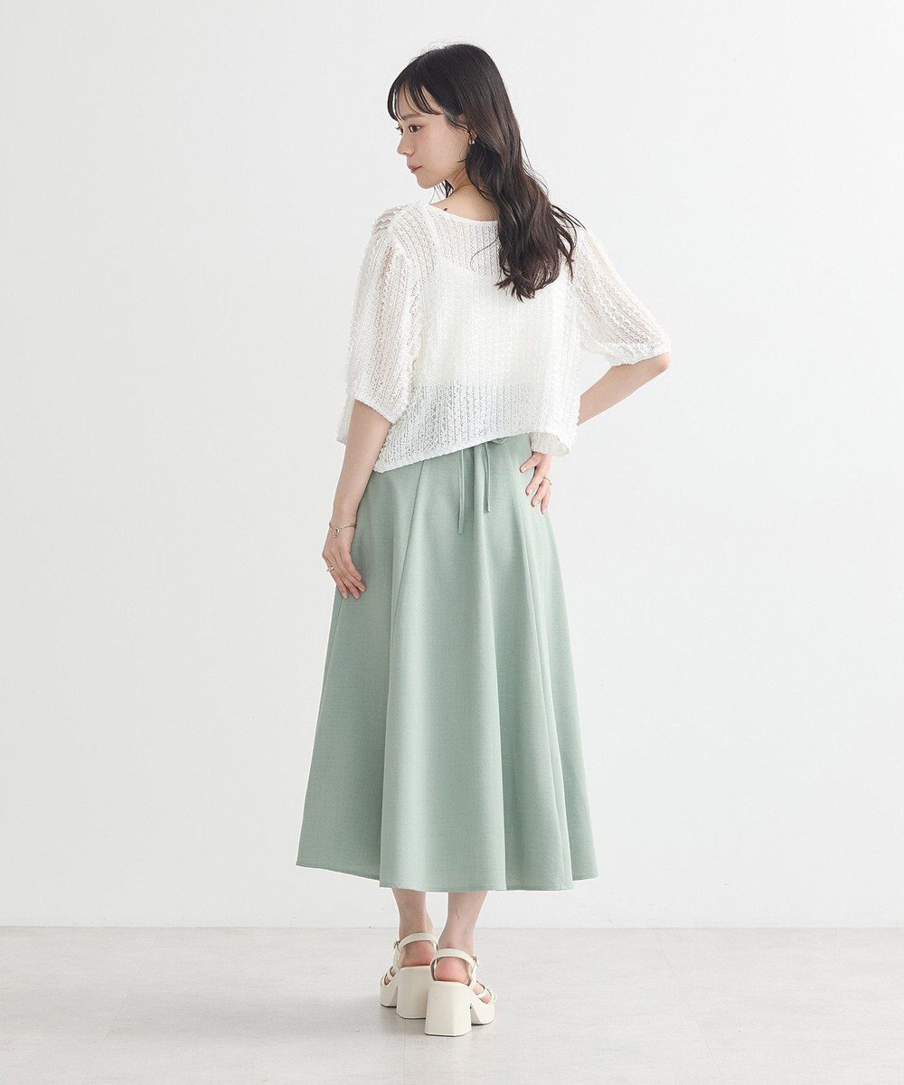 earth music&ecology バックレースアップスカート 