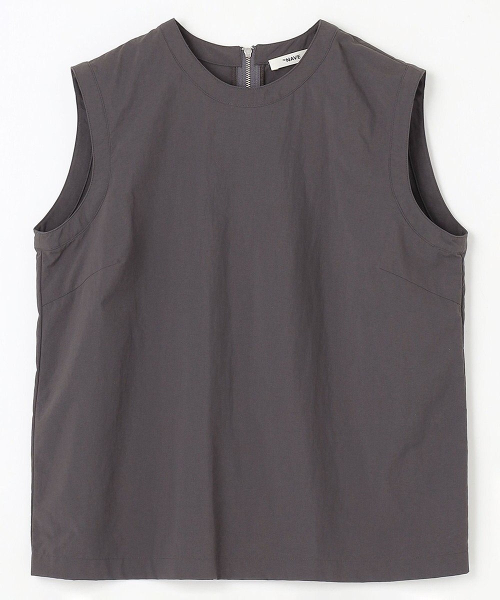 NAVE 【ReNAVE・洗える/撥水加工/接触冷感/UVケア/セットアップ】ナイロンタスラン ノースリブラウス 