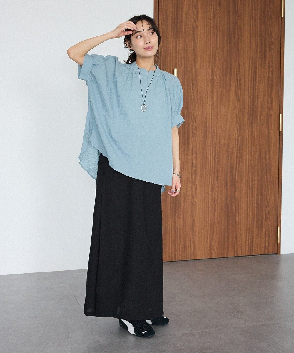 CRAFT STANDARD BOUTIQUE リネンライクラップ風スカート 