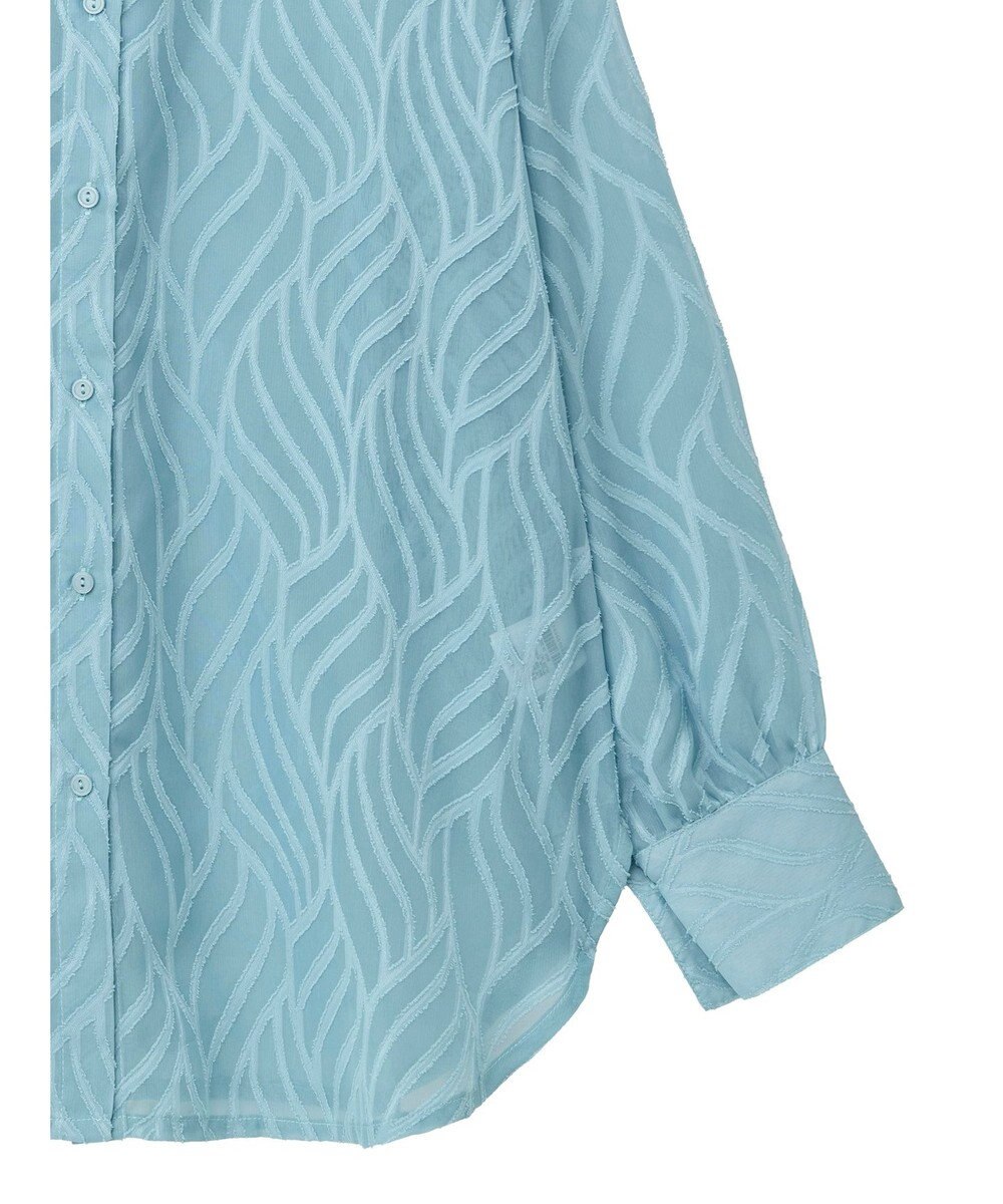 Green Parks ２ＷＡＹ　リーフジャガードシアーシャツ 