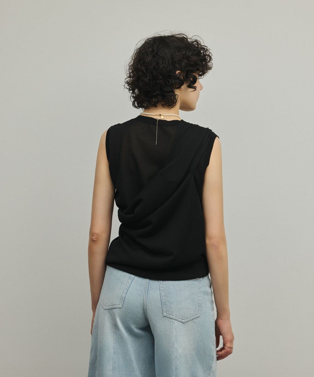 GRACE CONTINENTAL レイヤードニットトップ 
