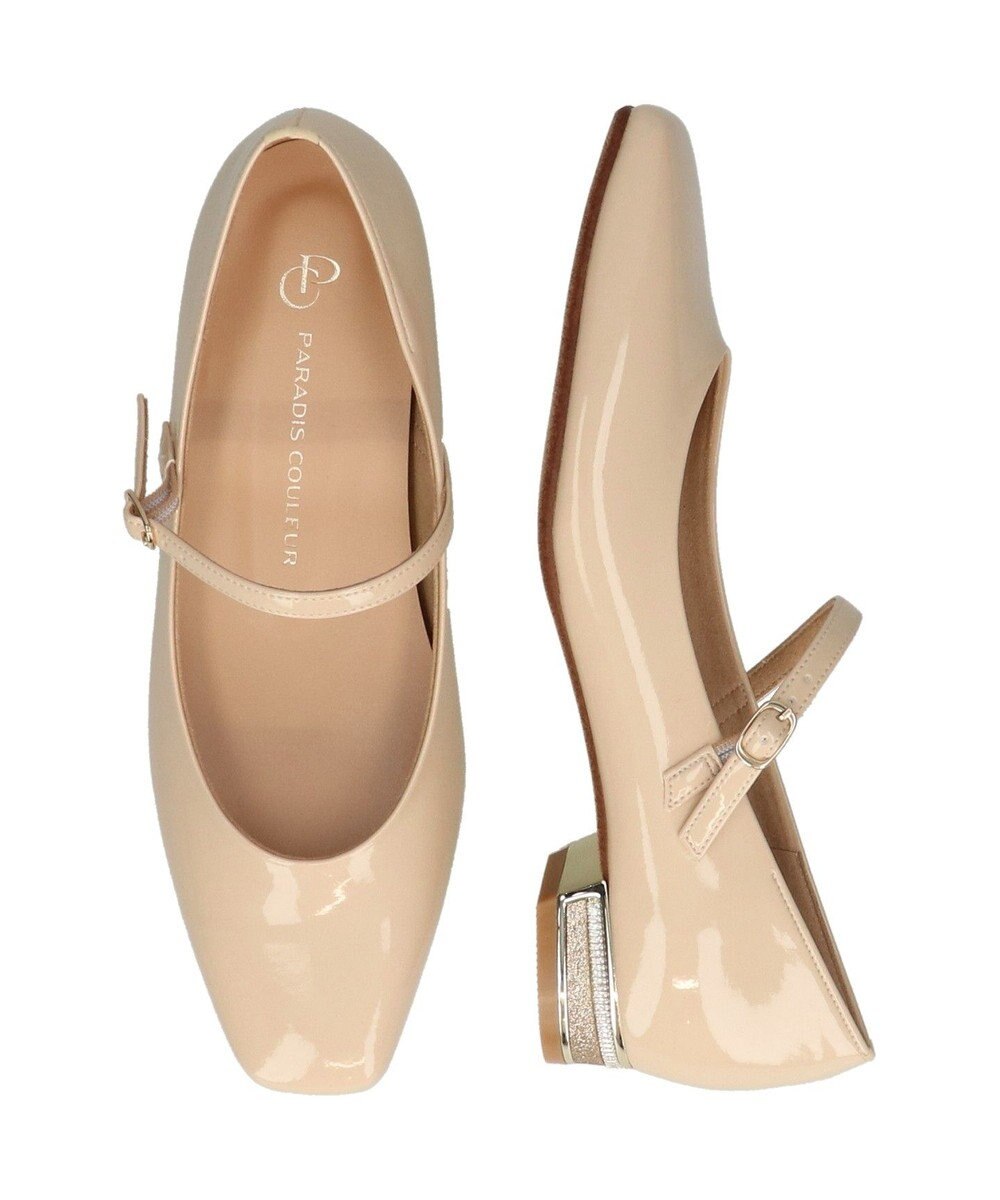 Bridget Birkin 【PARADIS COULEUR】スクエアトウビジューレーンパンプス 