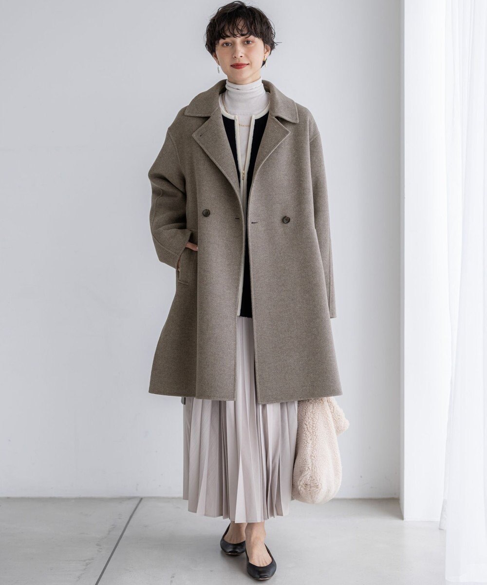 23区 S 【CLASSY.掲載/洗える】スムージーコットン タートルネック ニット 