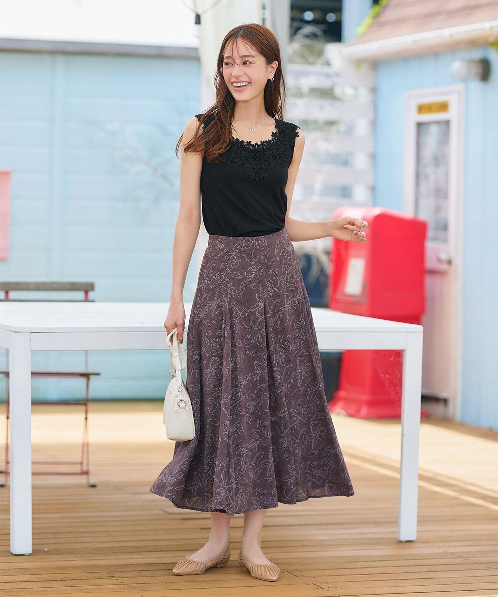 Tiaclasse 【洗える】レースタンクトップ 