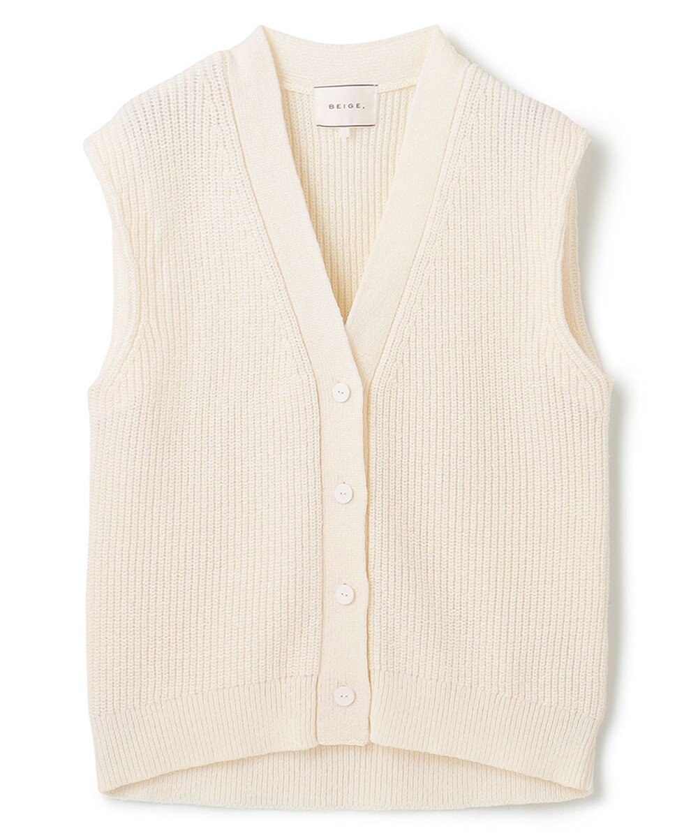 BEIGE， COME / ジレカーディガン 