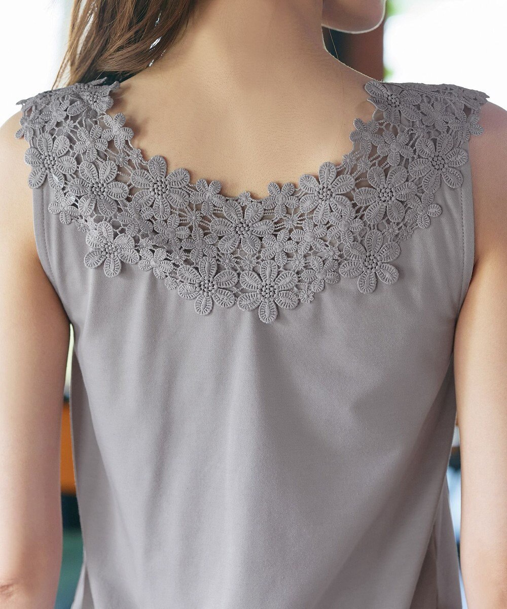 Tiaclasse 【洗える】レースタンクトップ 