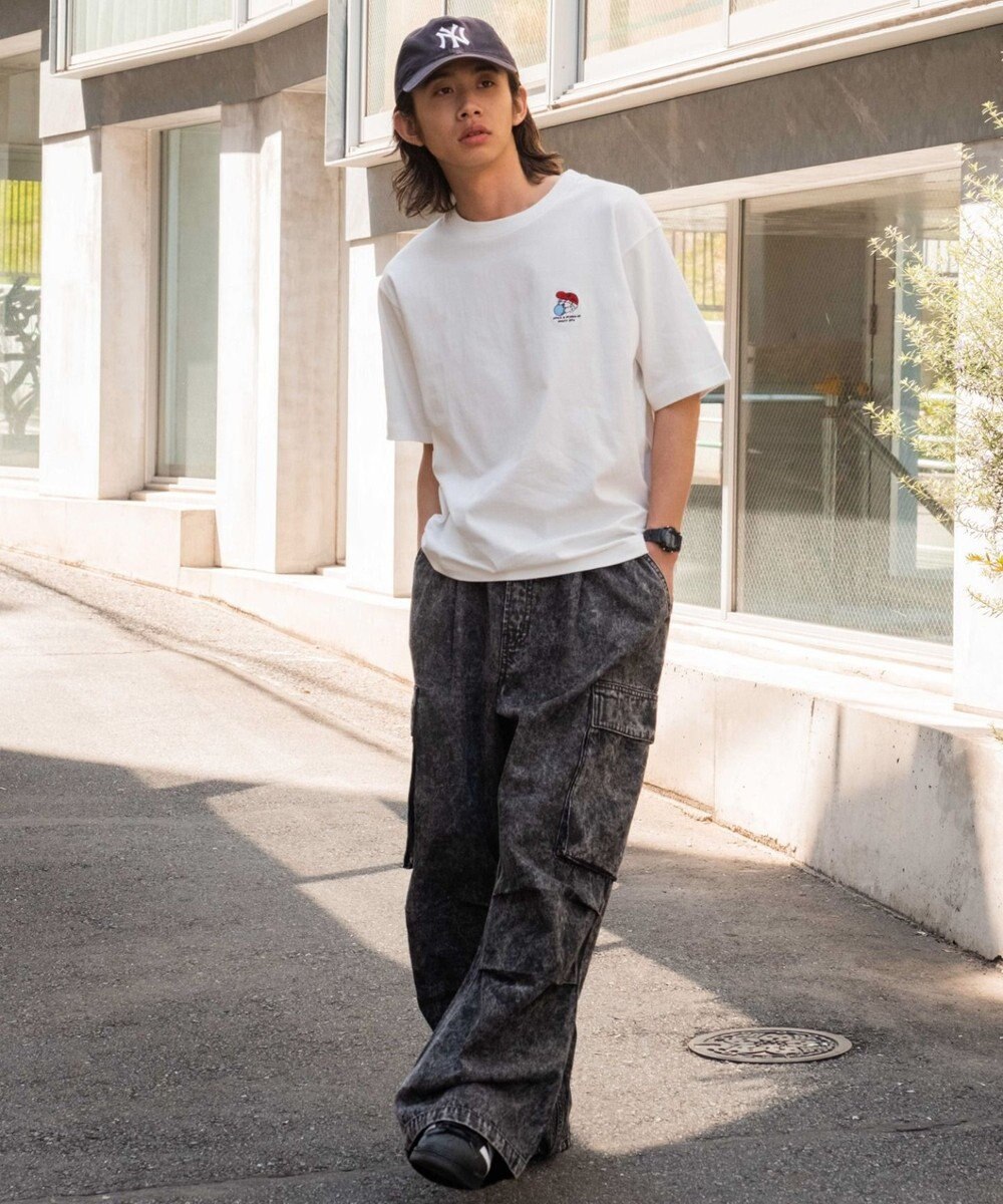 WEGO 【MLサイズ展開/綿100%】グラフィックワンポイントT（SS） 