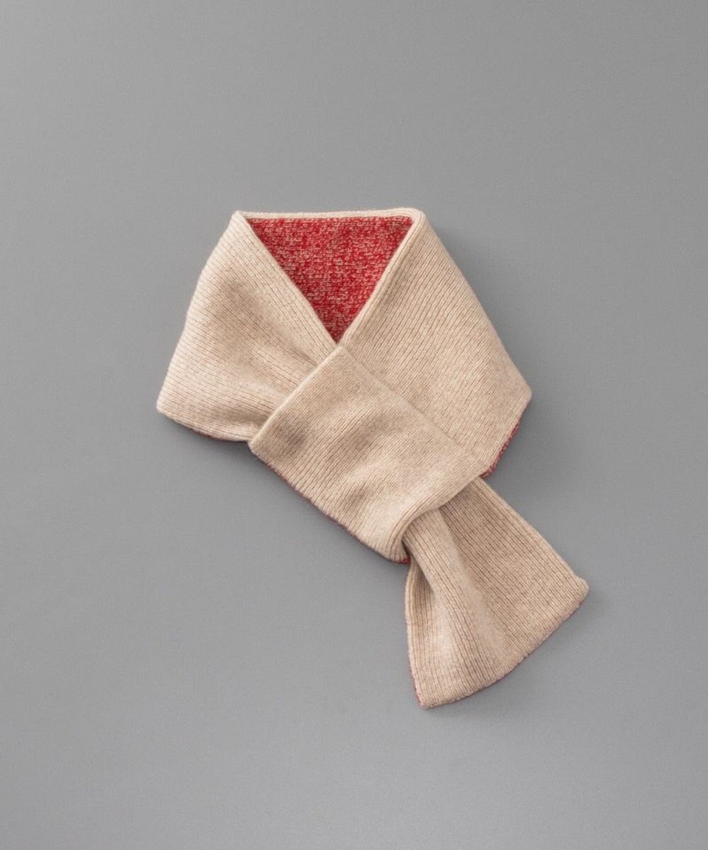 AURORA WEB限定 ウールニット リバーシブル マフラー 