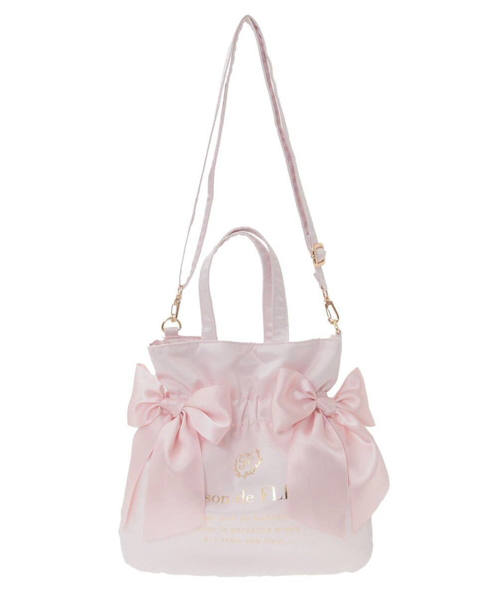 Maison de FLEUR クリアダブルリボン2Wayトート 
