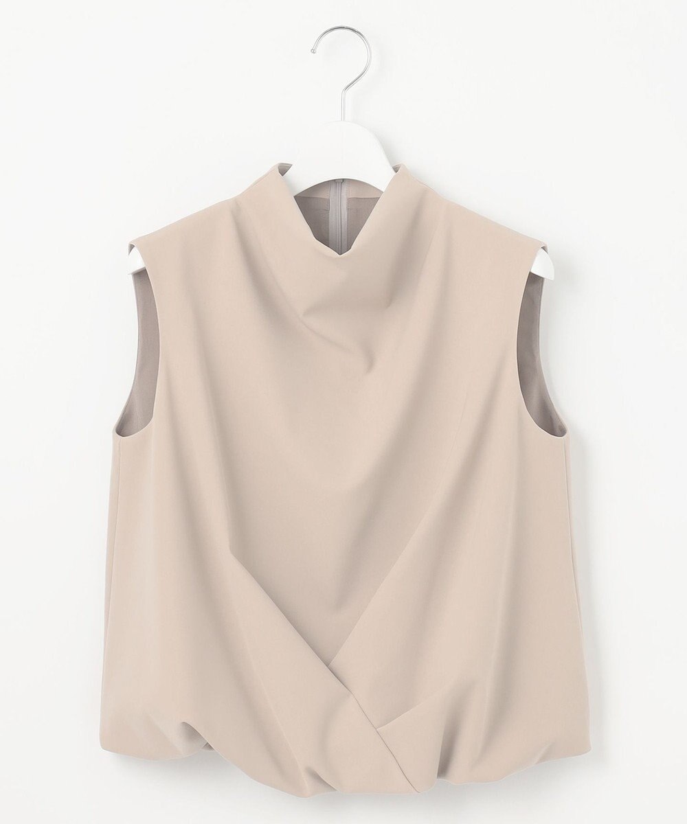 23区 L 【エステータ】コットンダブルクロス ノースリーブブラウス 