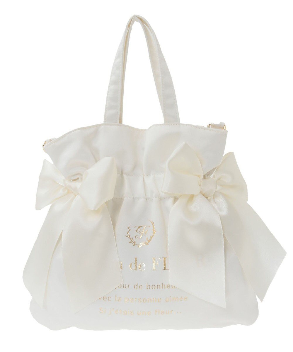 Maison de FLEUR クリアダブルリボン2Wayトート 