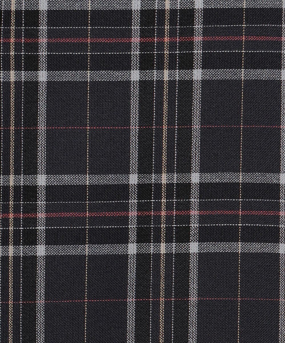 J.PRESS LADIES L プロビスストライプチェック フリルネック カットソー 