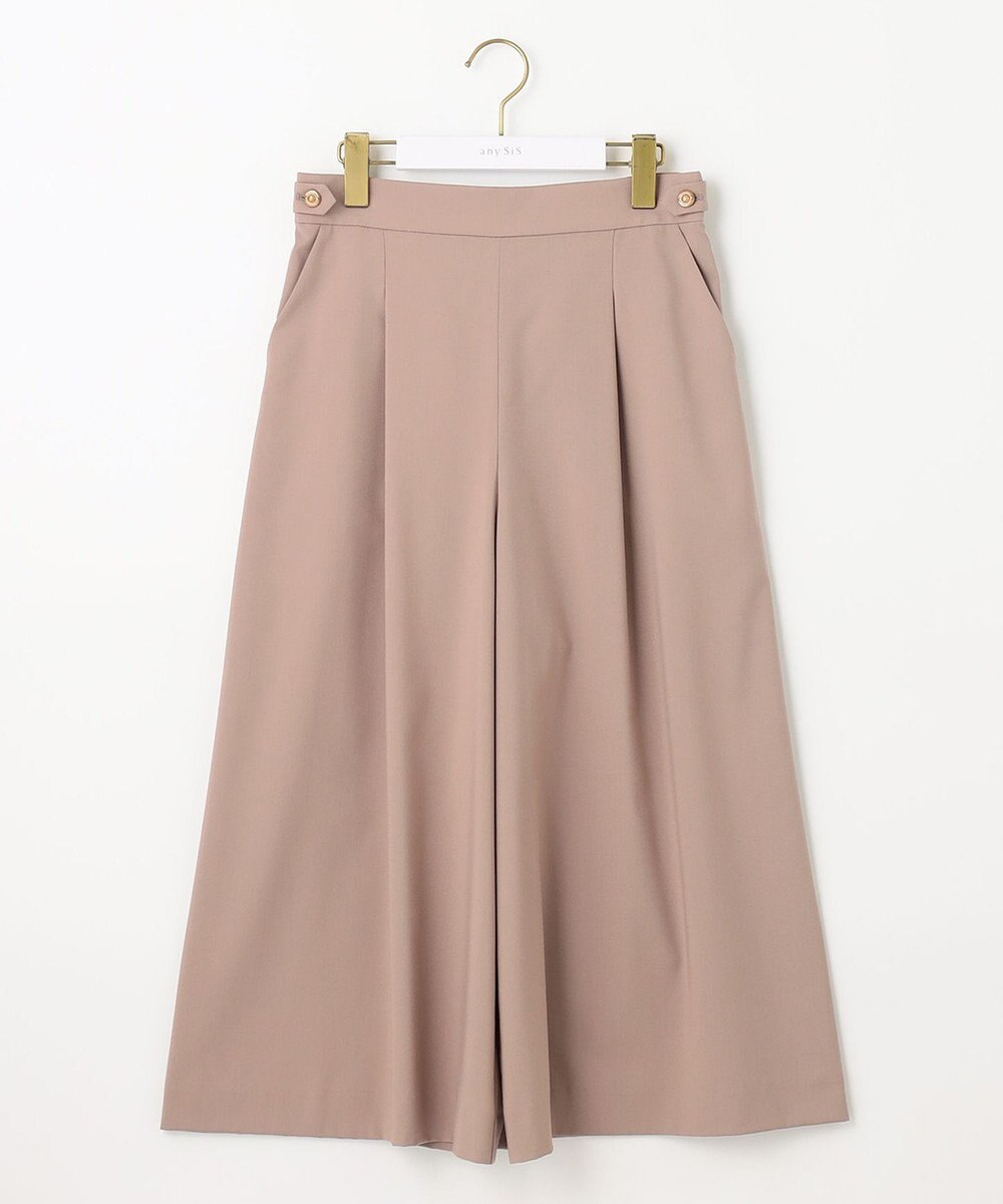 ANY SIS 【洗える】エアリーワイド クロップド パンツ 