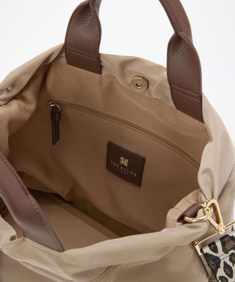 TOPKAPI 【TREASURE TOPKAPI】ナイロン パターンベルト付き 2way トートバッグ / 8ポケット 