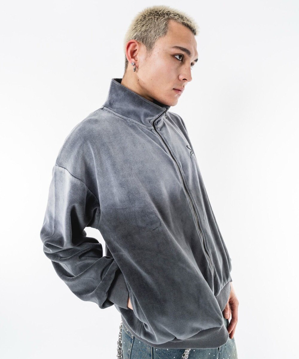 WEGO 【ユニセックス着用ITEM】ブリーチロゴベロアトラックジャケット 