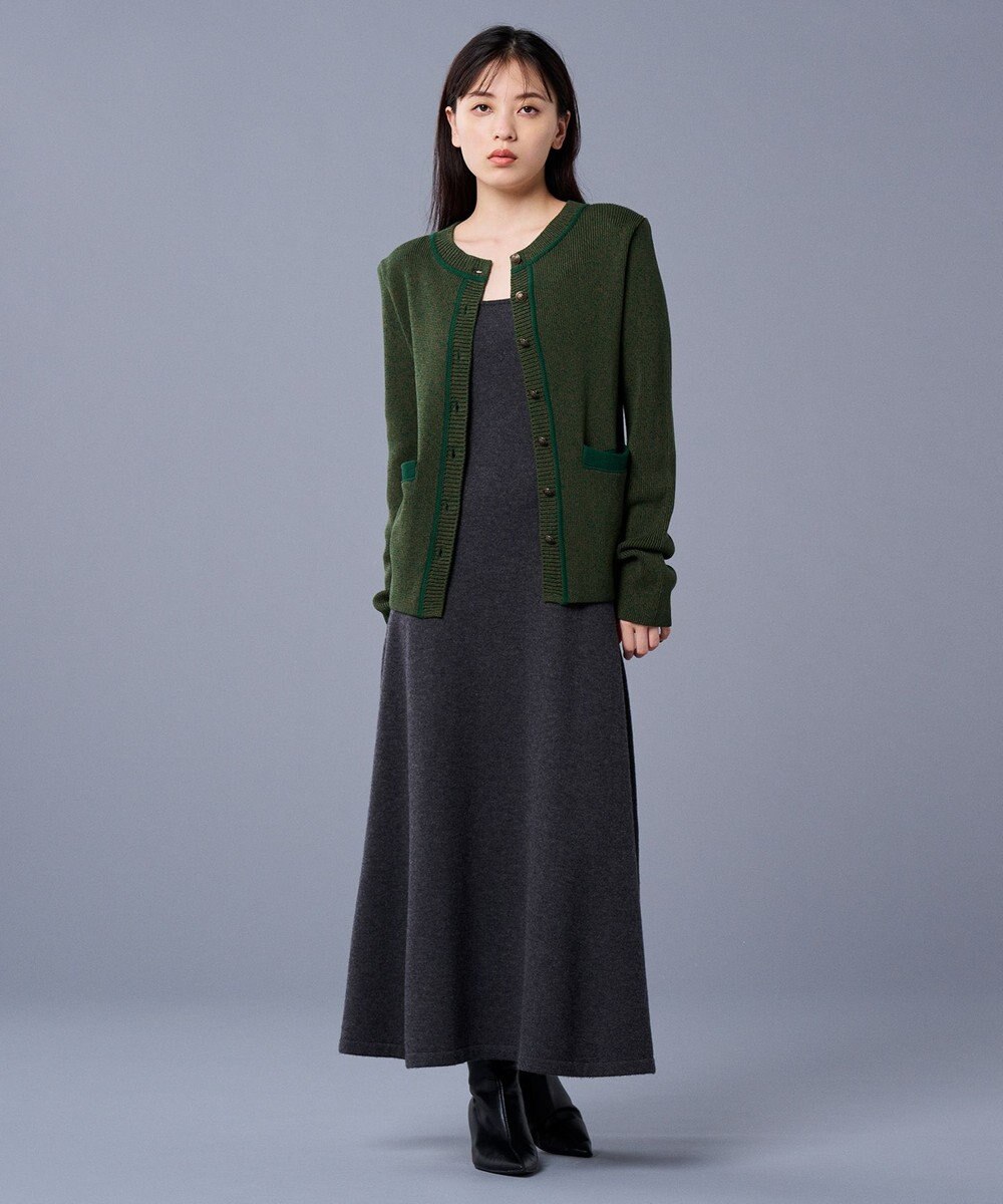 uncrave 【モデル村岡美里さん × uncrave STANDARD】ニットジャケット 