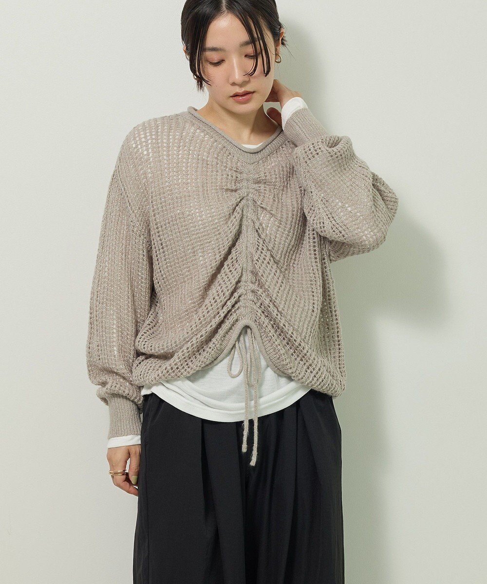 Green Parks ＳＥＴ２点２ｗａｙシャーリングニット＋インナー 