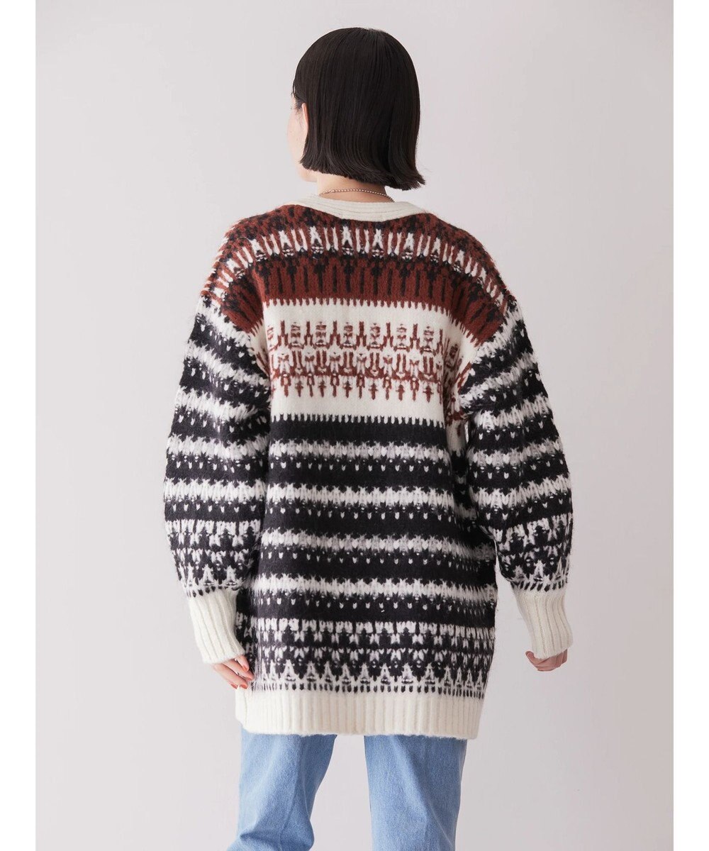 AMERICAN HOLIC フェアアイル柄ニットカーディガン 