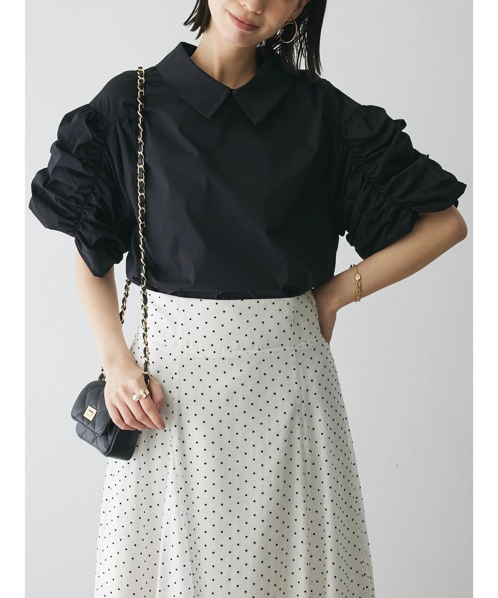 Green Parks AnriettMusee ギャザースリーブブラウス 