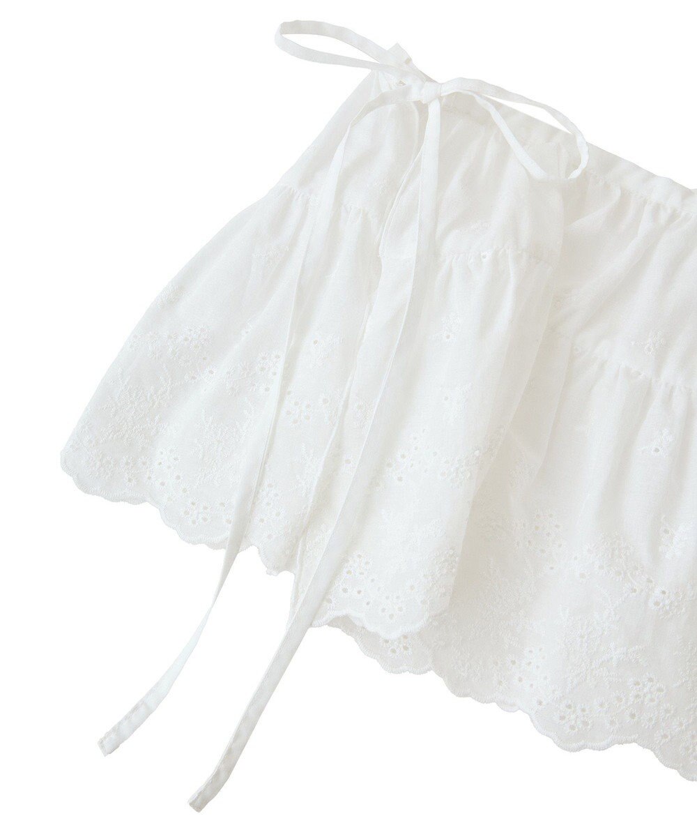 earth music&ecology エンブロイダリー刺繍ラップスカート 