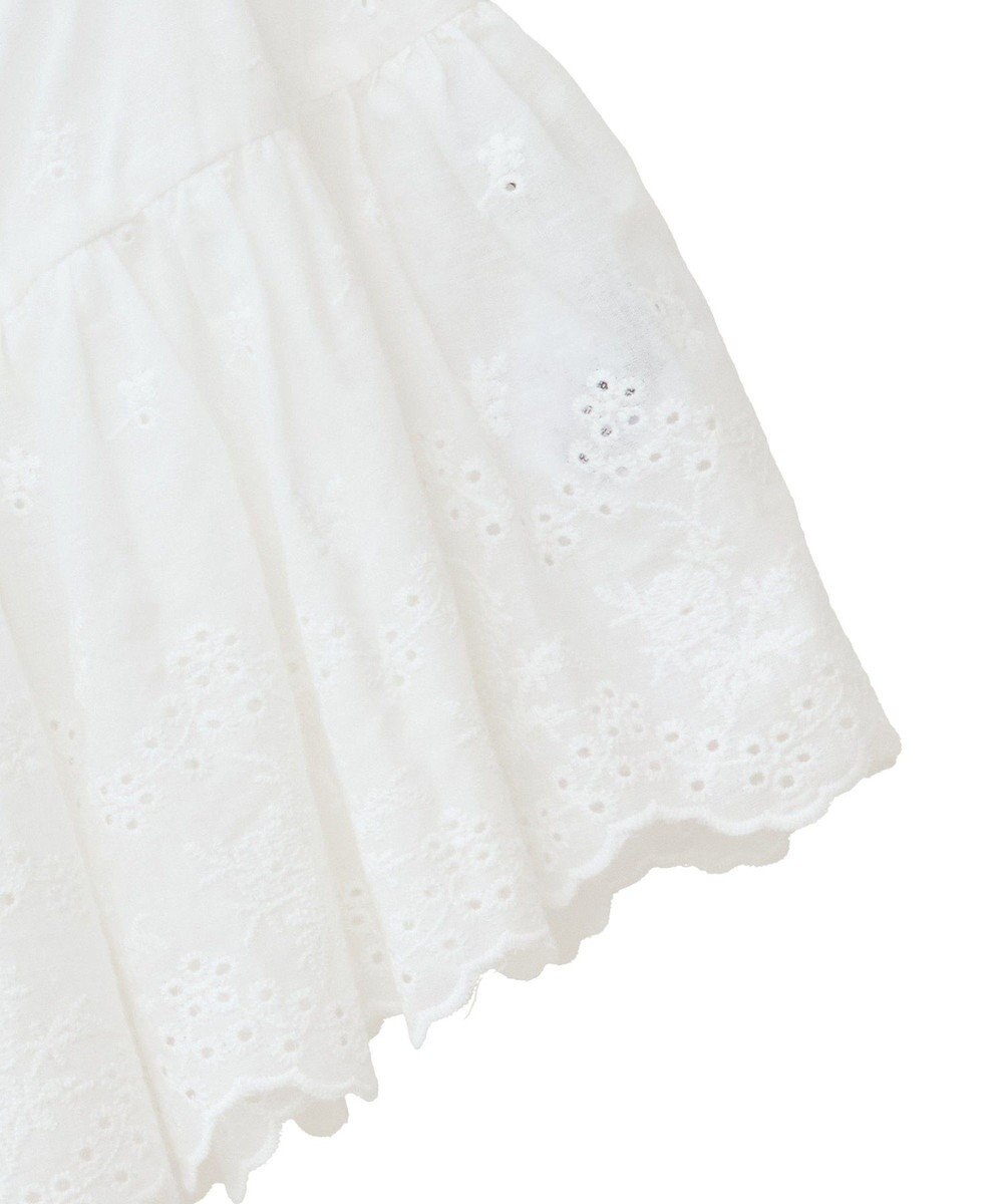 earth music&ecology エンブロイダリー刺繍ラップスカート 