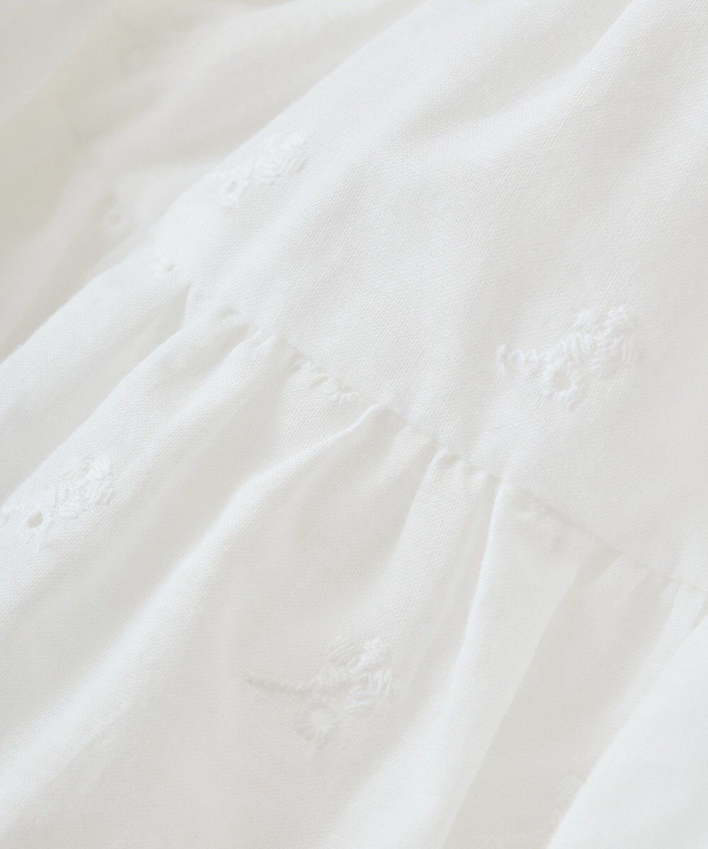 earth music&ecology エンブロイダリー刺繍ラップスカート 