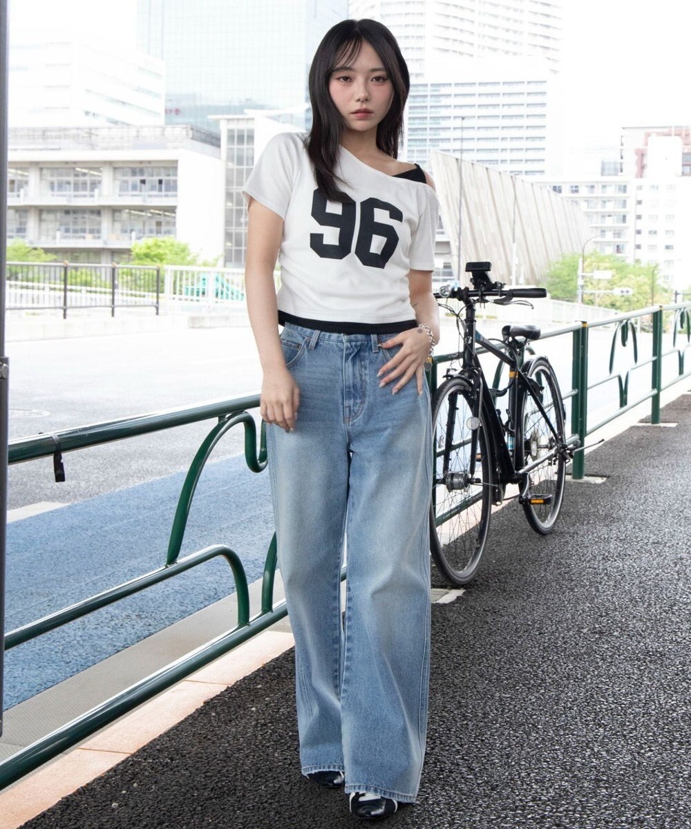 WEGO レイヤードドッキングワンショルちびT 