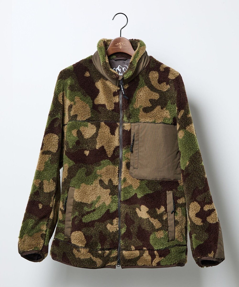 JOSEPH ABBOUD MOUNTAIN 【軽量】カモフラージュフリース ブルゾン 