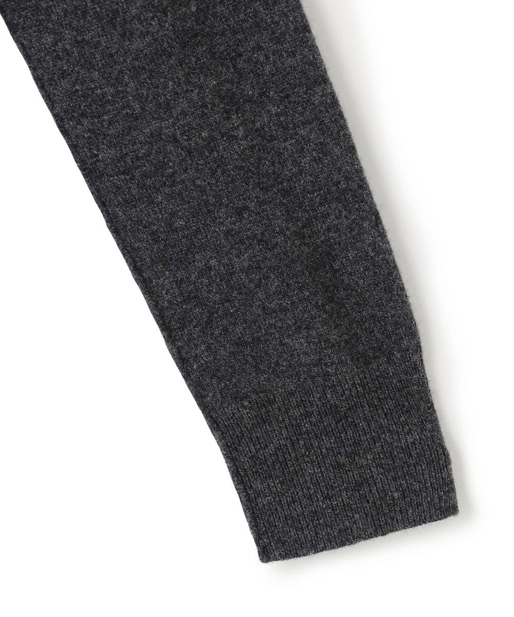 BEIGE， 【WEB限定・洗える】ROGAN / バイカラーウールクルーネックニット 