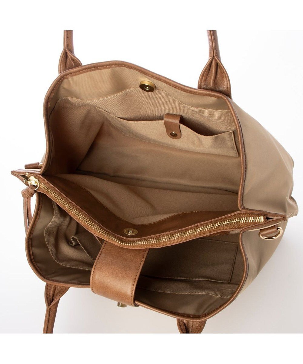 UNBILLION ペルケ perche / ナイロン×牛革付属ユーティリティ2wayトート 