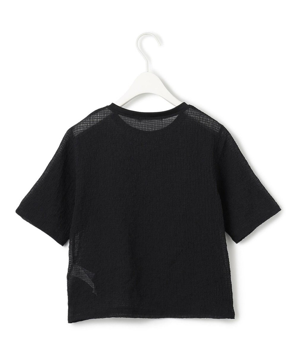 ICB 【洗える】 シャイニーサッカー クロップドトップス 