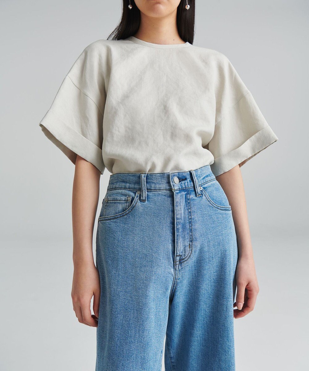 NAVE 【ReNAVE　洗える】スラブツイルブラウス 