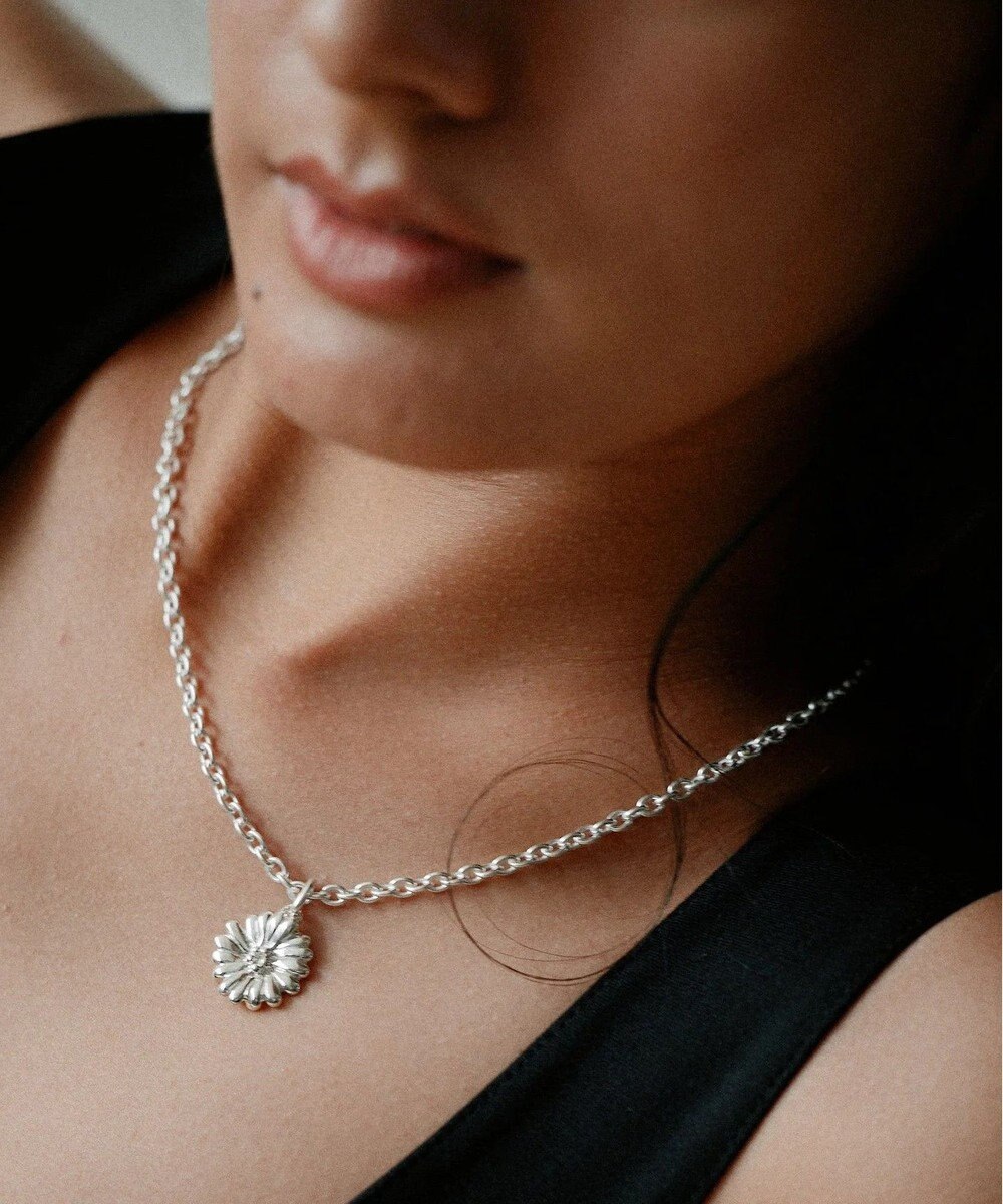 yoaa シルバー925 キクネックレス 